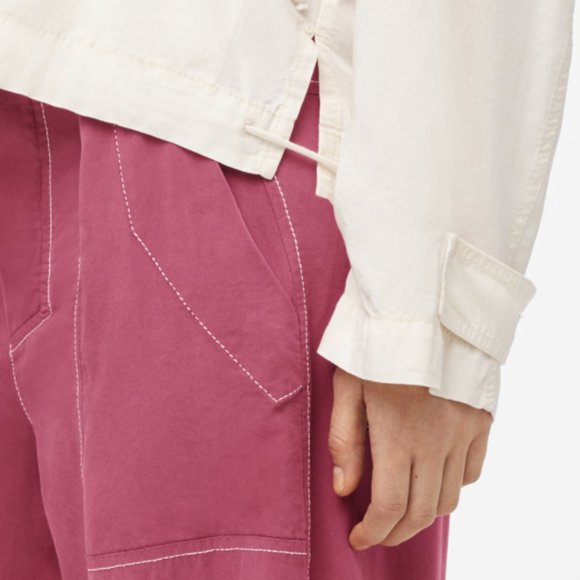 ZARA SRPLS LOOSE FIT ROSE COLOR TROUSER PANT - Picture 6 of 10